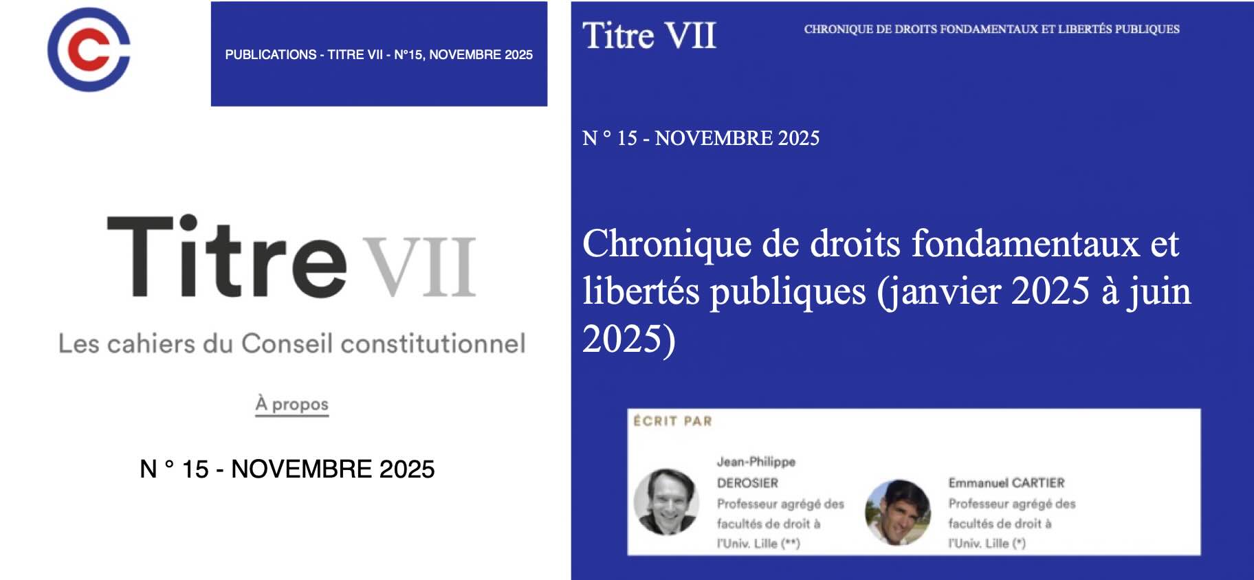 Titre VII avril 2024